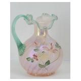 Bill Fenton Art Glass Swirl Pitcher Champagne