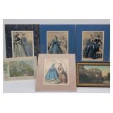Antique Fashion Prints, 1915 World Fair Print...