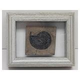 Prehistoric Ammonite Fossil in Frame