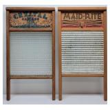 (2) Washboards: Crystal Cascade Glass...