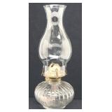 Lamplight Oil Lamp Model 330 Clear Ribbed Base