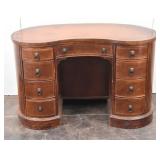 19th Century Ladies Leather Top Kidney Shape Desk