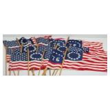 (15) Bennington "76" Flags on Wooden Sticks