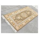 Persian Style Narrow Area Rug w/ Fringe