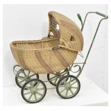Antique Mary Lu Wicker Doll Cart Stroller JCPenny