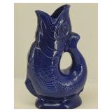 Wade Ceramics Gluggle Jug Cobalt Blue Fish Pitcher