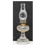 Vintage Ribbed Base Glass Oil Lamp