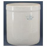 Antique 4 gal. Blue Crown Crock Stoneware