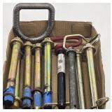 (9) Various Trailer Hitch Pins & D Ring