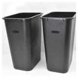 Pair of Rubbermaid Kitchen Trash Cans