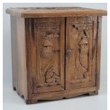 Asian Hand Carved Dresser Top 4 Drawer Cabinet...