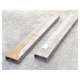 (2) Rectangular Steel  Tubing 2' X 5' X 36' Long