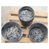 (3) Buckets Mixed Wheel Weights 300 lbs