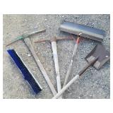 Square Point Shovel, Snow Shovel, 2-Pick Axes...