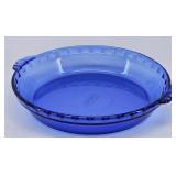 Pyrex Cobalt Blue Glass Pie Plate 9.5"  #229