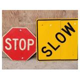 Traffic Signs: Stop & Slow