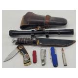 Rhino Knife, Leather Holster, BB Gun Scope...