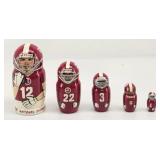 Alabama Crimson Tide Nesting Dolls Made in Russia