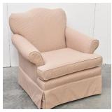 Traditional Skirted Armchair / Club Chair Check
