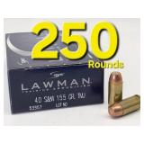 (250rd) 40 S&W TMJ Speer LAWMAN Ammo