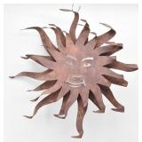 Rusty Metal Sun Wall Art Decor / Patio Garden Art