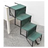 Folding Metal Frame Pet Stairs - Compact Cloth