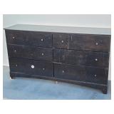 Six Drawer Black Dresser
