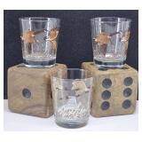 (3) Libbey Mid-Century Waterfowl Glasses &