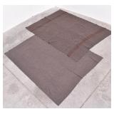 (2) Wool Blankets - Charcoal Grey
