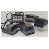 5 Vintage Polaroid Cameras Model 330, Impulse - -
