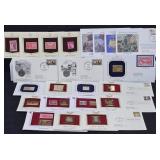 22K Gold-Plated Replica US Stamps & More