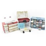 (3) Organizers of Jewelry Crafting Beads Supplies