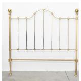 Full Size Headboard Metal w/ Brass Knobs & Frame