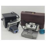 Polaroid Land Camera & Handle Kodak Instant Camera