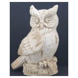 Owl Garden Statue Yard Decor Resin (Wood Look)