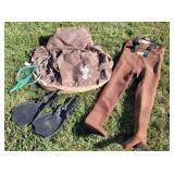 Caddis Float Tube, Hodgman Waders L, Fins