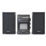 Sony Mega Watchman & 2-Pioneer Speakers