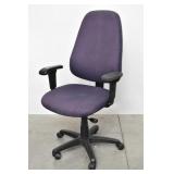 Purple Fully Adjustable Office Chair, Rolling,