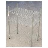 Small 3-Tier Chrome Shelving Unit 30' Tx23Wx12D