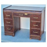 Waterfall Desk 7 Drawers