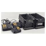 (2) DeWalt DCB115 12v/20v Charging Stations &