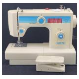 White Sewing Machine #1455, Heavy Duty w/ Foot