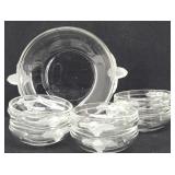 MIKASA Satin Rose Crystal 7pc Bowl Set...