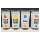 Set of 4 Luminarc Casino Night Highball Glasses