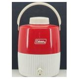 Coleman 8/79 Red & White Water Jug Cooler 2gal