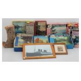(8) Vintage Puzzles: Picture Puzzle, Log Puzzle &