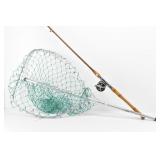 Vintage Bay City Bait Casting Rod & Reel & Large..