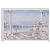 Coastal Porch Artwork Canvas Print
