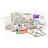 Large Crafting / Jewelry Lot, Over 20 Organizers