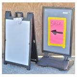 Plastic A-Frame Sidewalk Sign Frames:1- Signicade